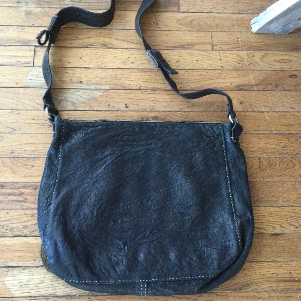 The Great China Wall Leather Messenger Bag NWOT - Picture 3 of 5